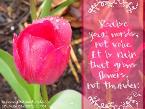 Rain Grows Flowers - Living Nomad Style